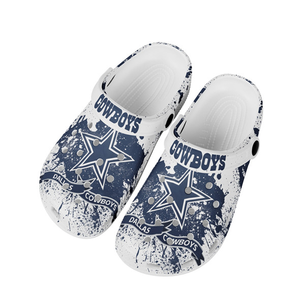 Women's Dallas Cowboys Bayaband Clog Shoes 003 Women's Dallas Cowboys Bayaband Clog Shoes 003